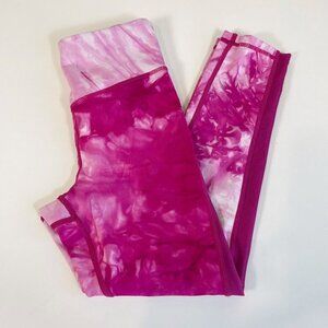 Zyia Active Women Athletic Workout Gym Yoga Crop Leggings Pink 0 Pull On Stretch